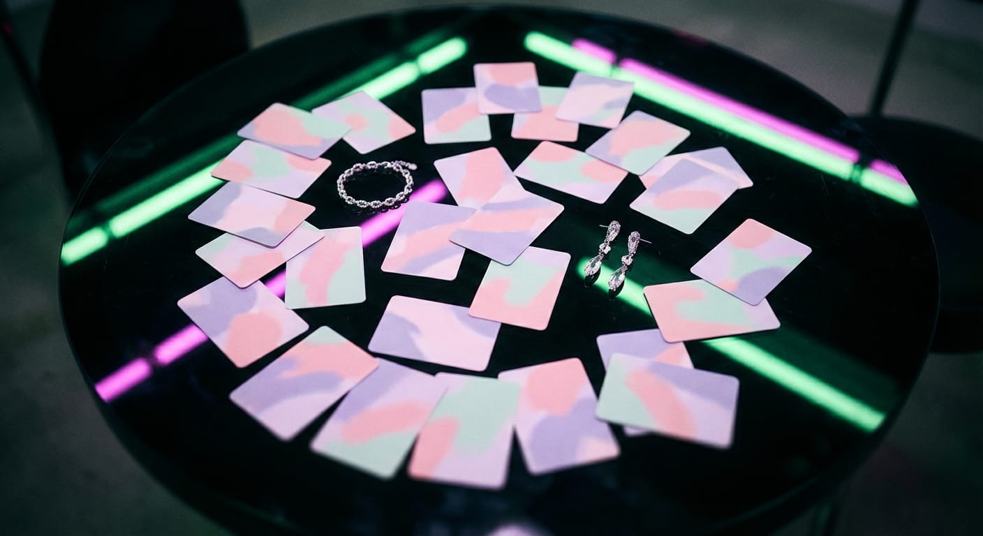 CHALLENGERS 콘셉트 — 네온 그린 빛과 웨스턴 무드