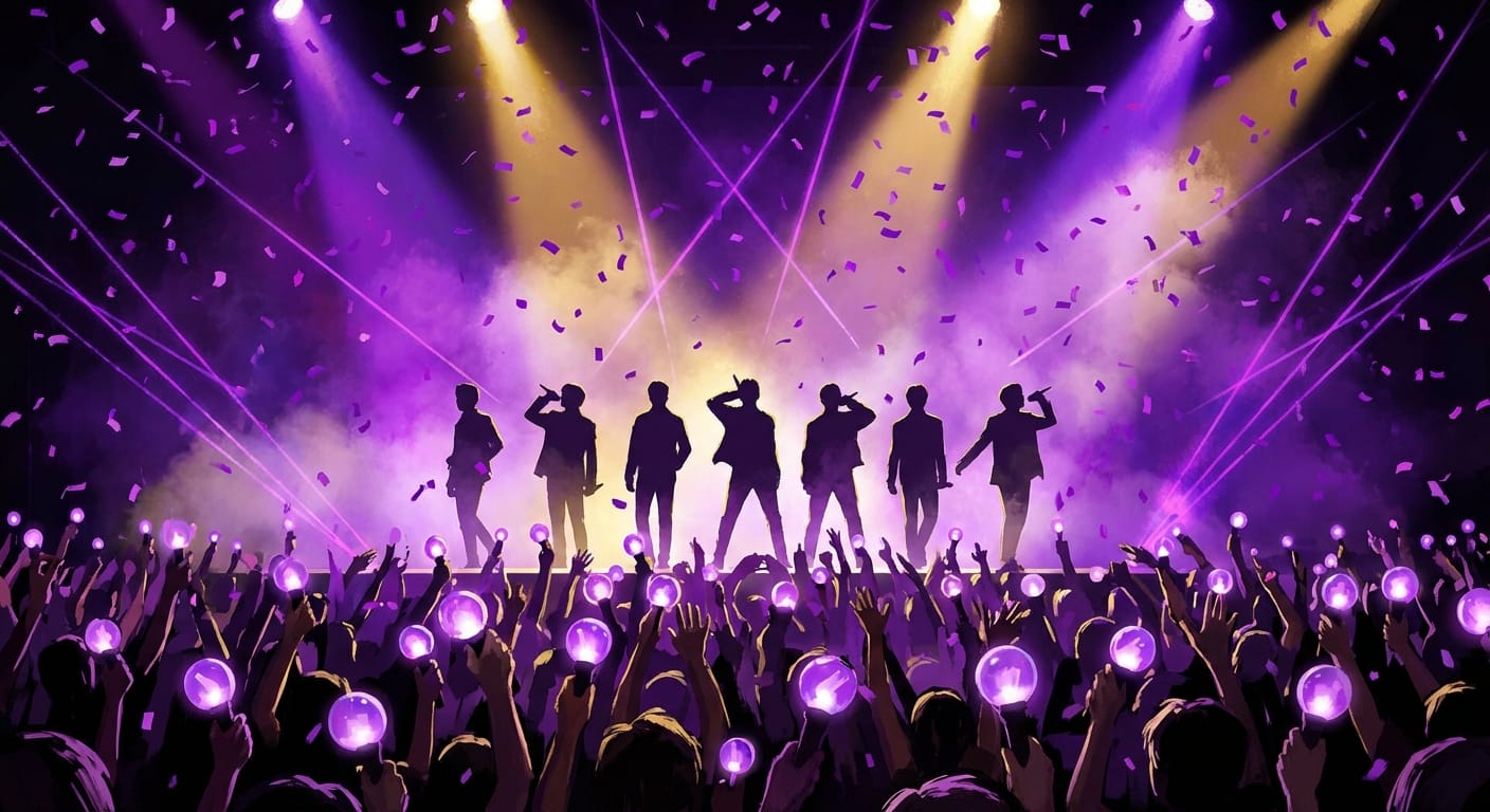 콘서트 무대 퍼포먼스 일러스트