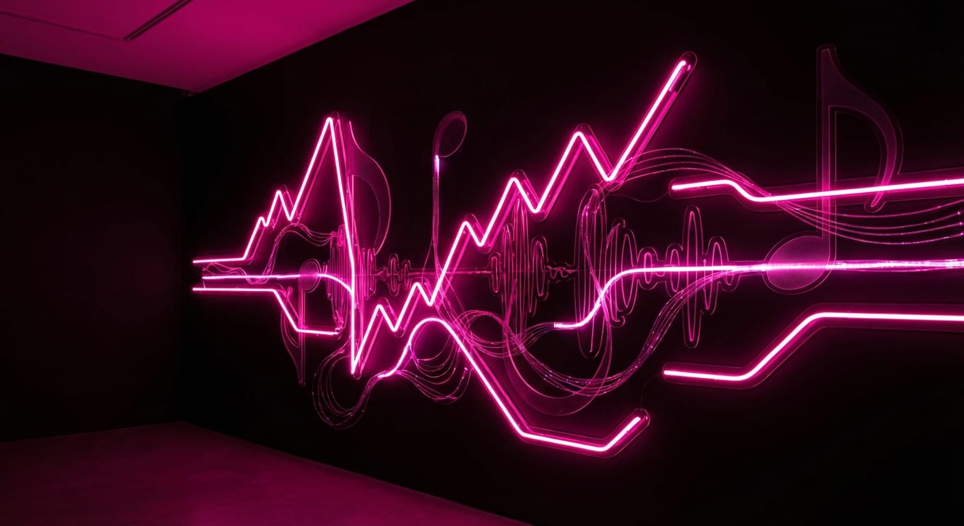 Music chart graphic illustration