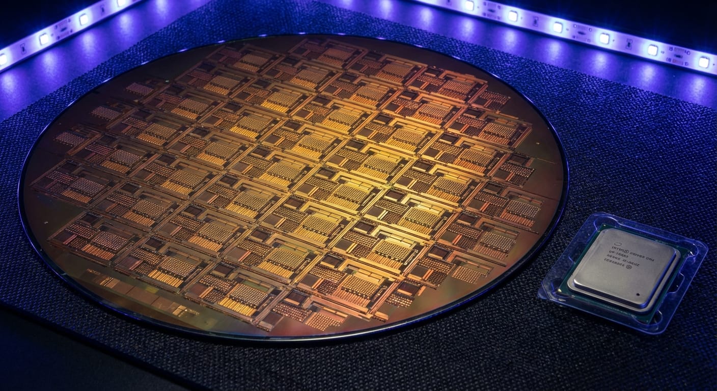 Cerebras WSE-3 wafer-scale chip close-up