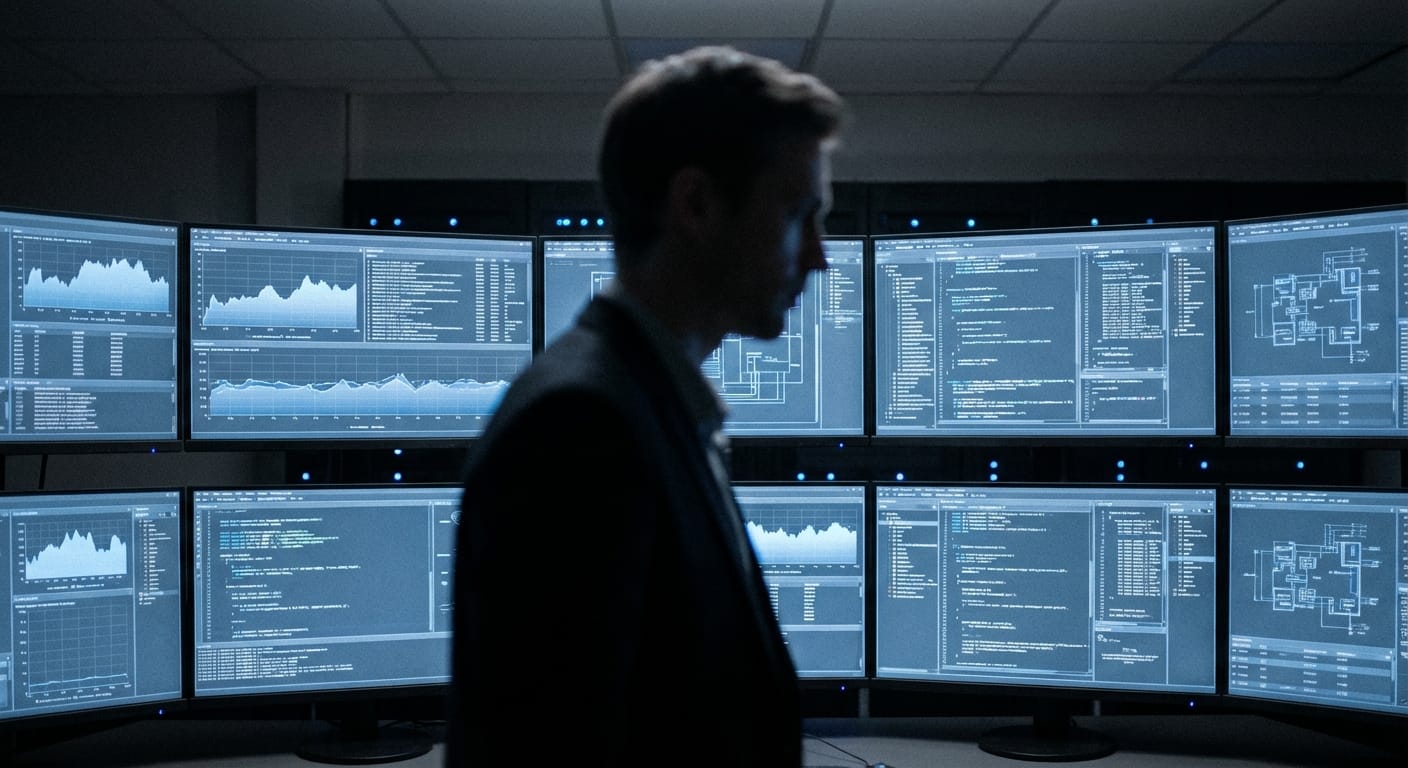 AI visualization analyzing a route across the Martian surface