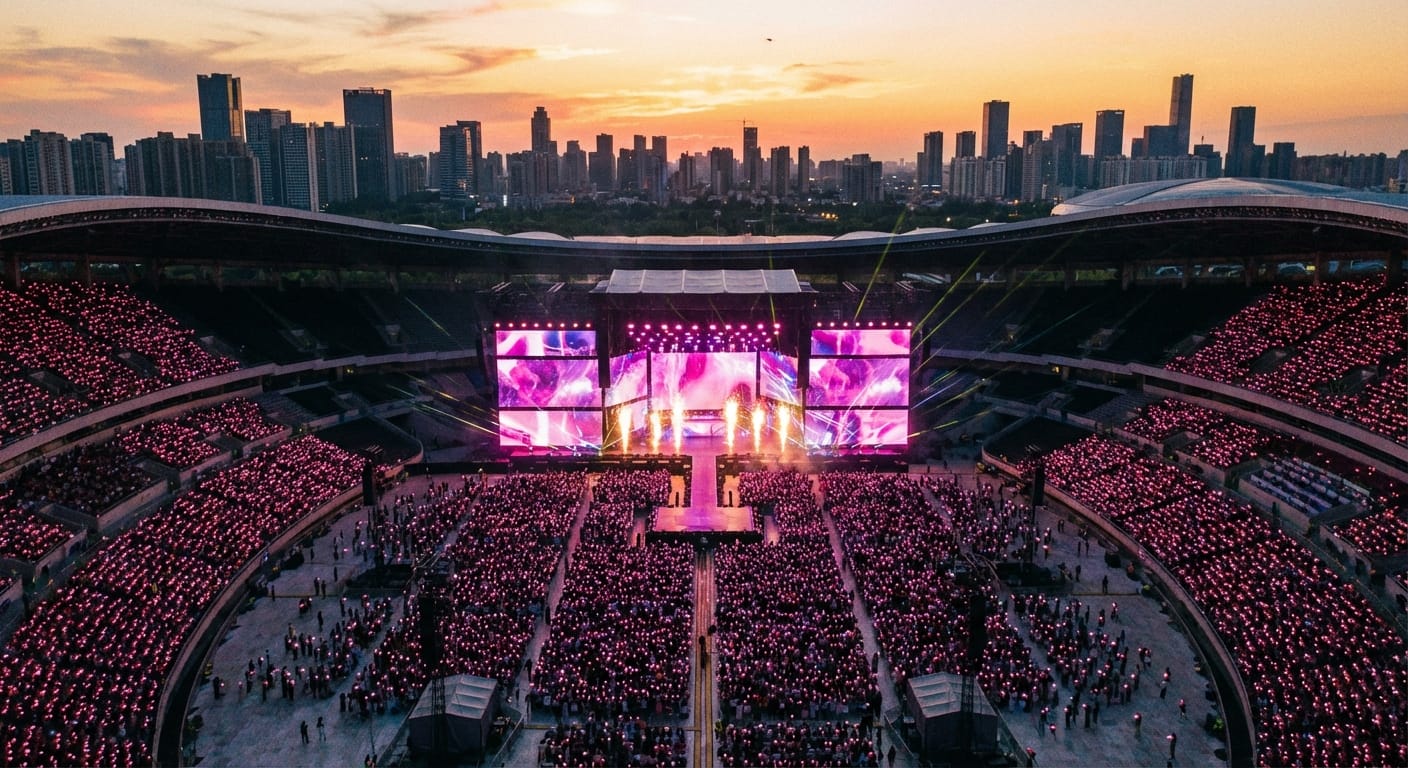 콘서트 스타디움 투어 일러스트