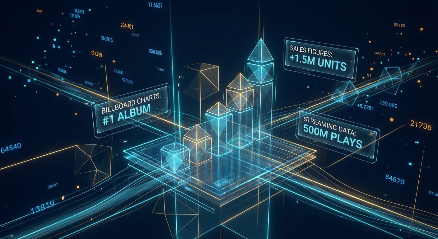 Album sales data visualization