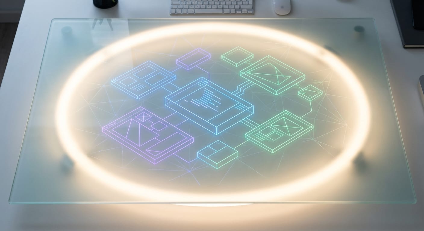 Abstract visualization of AI coding tools in 2026