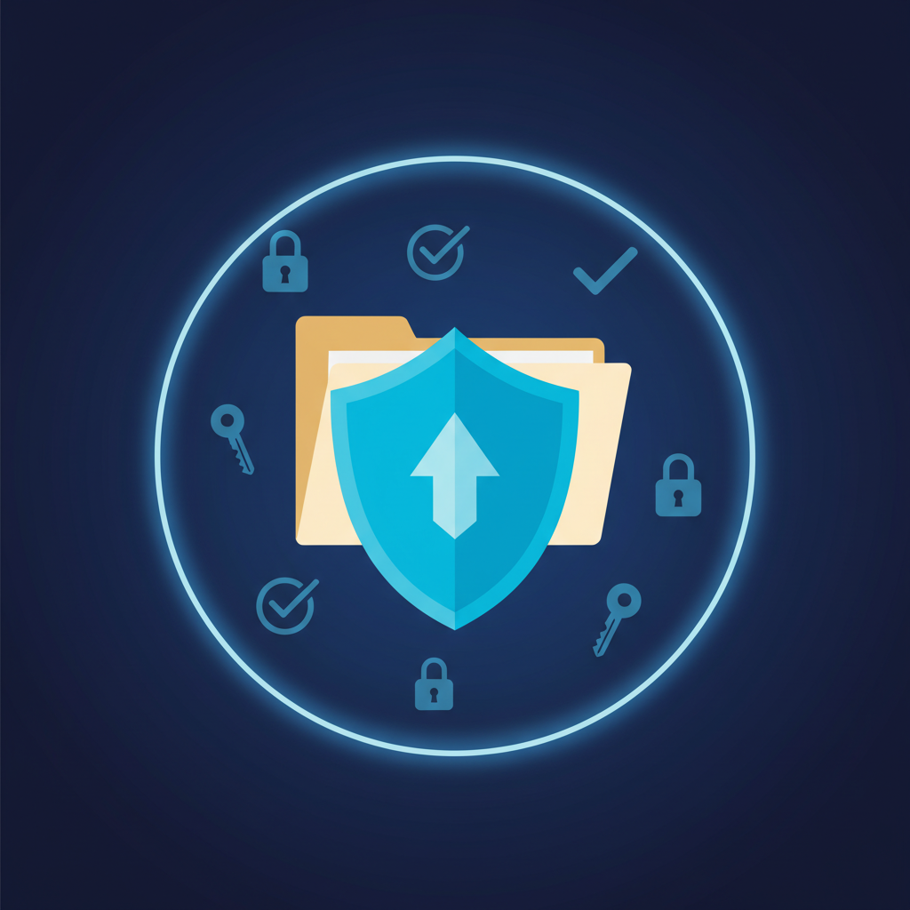 Security shield illustration